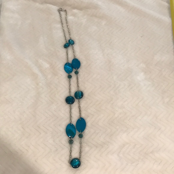 Jewelry Long Costume Jewelry Necklacesilver Wturquoise Poshmark